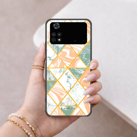 Xiaomi Poco M4 Pro Cover - O'Nation Shades of Marble Series - HQ Ultra Shine Premium Infinity Glass Soft Silicon Borders Case
