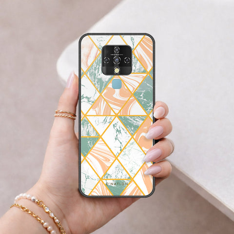 Tecno Camon 16 Pro Cover - O'Nation Shades of Marble Series - HQ Ultra Shine Premium Infinity Glass Soft Silicon Borders Case