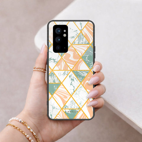 OnePlus 9RT 5G Cover - O'Nation Shades of Marble Series - HQ Ultra Shine Premium Infinity Glass Soft Silicon Borders Case