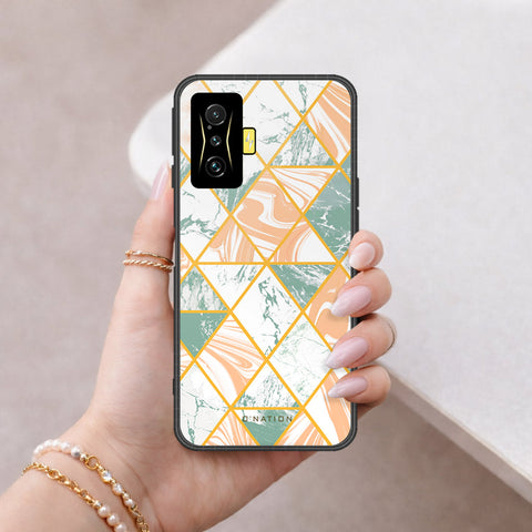 Xiaomi Redmi K50 Gaming Cover - O'Nation Shades of Marble Series - HQ Ultra Shine Premium Infinity Glass Soft Silicon Borders Case