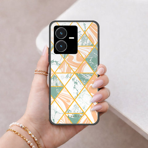 Vivo Y22 Cover - O'Nation Shades of Marble Series - HQ Premium Shine Durable Shatterproof Case