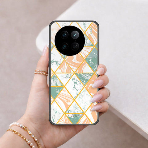 Vivo X90 Pro Cover - O'Nation Shades of Marble Series - HQ Ultra Shine Premium Infinity Glass Soft Silicon Borders Case