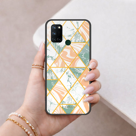 Realme C17 Cover - O'Nation Shades of Marble Series - HQ Ultra Shine Premium Infinity Glass Soft Silicon Borders Case