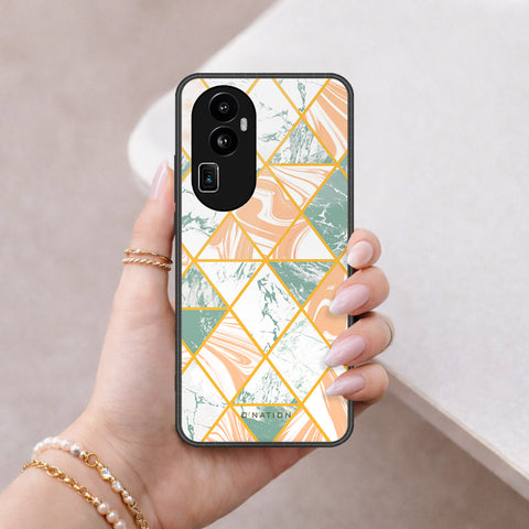 Oppo Reno 10 Pro Plus Cover - O'Nation Shades of Marble Series - HQ Ultra Shine Premium Infinity Glass Soft Silicon Borders Case