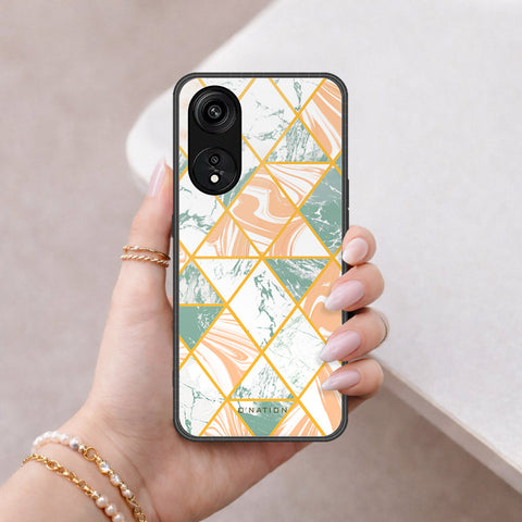 Oppo A1 Pro Cover - O'Nation Shades of Marble Series - HQ Ultra Shine Premium Infinity Glass Soft Silicon Borders Case