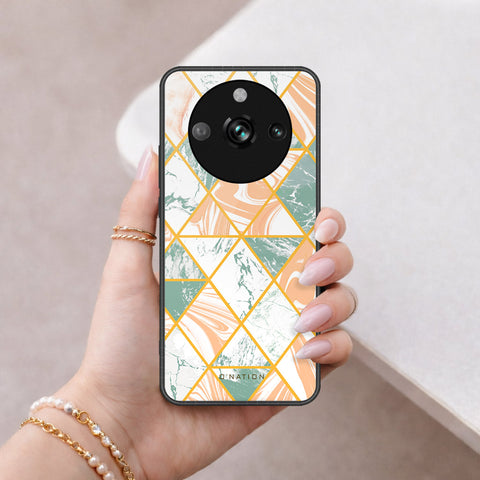 Realme 11 Pro Cover - O'Nation Shades of Marble Series - HQ Ultra Shine Premium Infinity Glass Soft Silicon Borders Case
