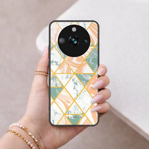 Realme 11 Pro Plus Cover - O'Nation Shades of Marble Series - HQ Ultra Shine Premium Infinity Glass Soft Silicon Borders Case