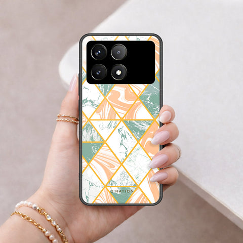 Xiaomi Poco F6 Pro Cover - O'Nation Shades of Marble Series - HQ Ultra Shine Premium Infinity Glass Soft Silicon Borders Case