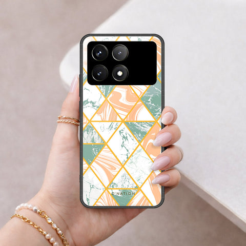 Xiaomi Poco X6 Pro Cover - O'Nation Shades of Marble Series - HQ Ultra Shine Premium Infinity Glass Soft Silicon Borders Case