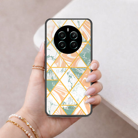 Realme 12 Plus Cover - O'Nation Shades of Marble Series - HQ Ultra Shine Premium Infinity Glass Soft Silicon Borders Case