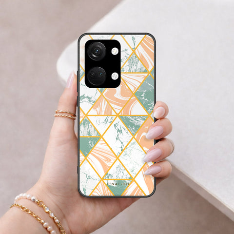 OnePlus Nord 3 Cover - O'Nation Shades of Marble Series - HQ Ultra Shine Premium Infinity Glass Soft Silicon Borders Case
