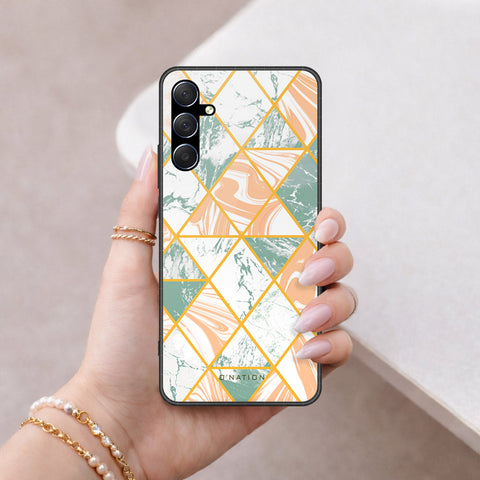 Samsung Galaxy F54 Cover - O'Nation Shades of Marble Series - HQ Ultra Shine Premium Infinity Glass Soft Silicon Borders Case