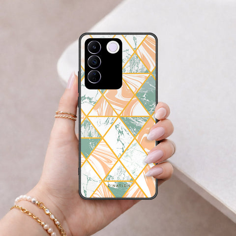Vivo S16e Cover - O'Nation Shades of Marble Series - HQ Ultra Shine Premium Infinity Glass Soft Silicon Borders Case