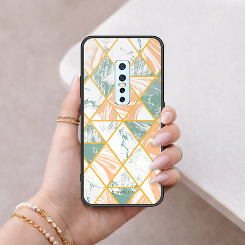 Vivo V17 Pro Cover - O'Nation Shades of Marble Series - HQ Ultra Shine Premium Infinity Glass Soft Silicon Borders Case
