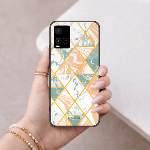 Vivo Y32 Cover - O'Nation Shades of Marble Series - HQ Ultra Shine Premium Infinity Glass Soft Silicon Borders Case