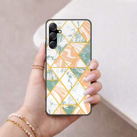 Samsung Galaxy M34 5G Cover - O'Nation Shades of Marble Series - HQ Ultra Shine Premium Infinity Glass Soft Silicon Borders Case