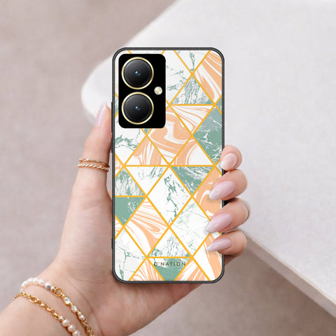 Vivo Y27 Cover - O'Nation Shades of Marble Series - HQ Ultra Shine Premium Infinity Glass Soft Silicon Borders Case