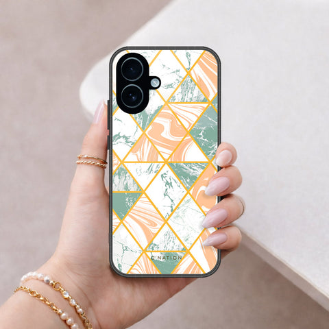 iPhone 17 - O'Nation Shades of Marble Series - HQ Ultra Shine Premium Infinity Glass Soft Silicon Borders Case