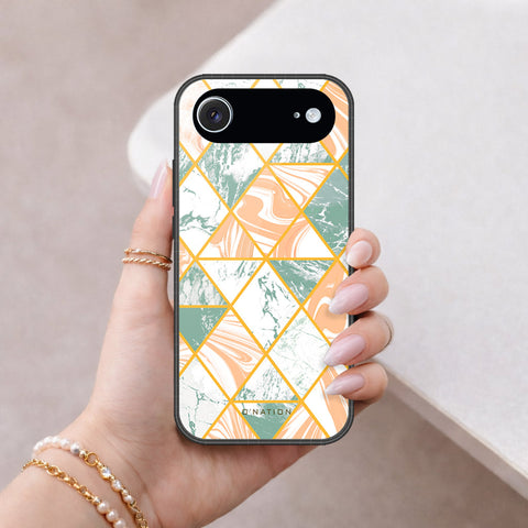 iPhone 18 Air - O'Nation Shades of Marble Series - HQ Ultra Shine Premium Infinity Glass Soft Silicon Borders Case