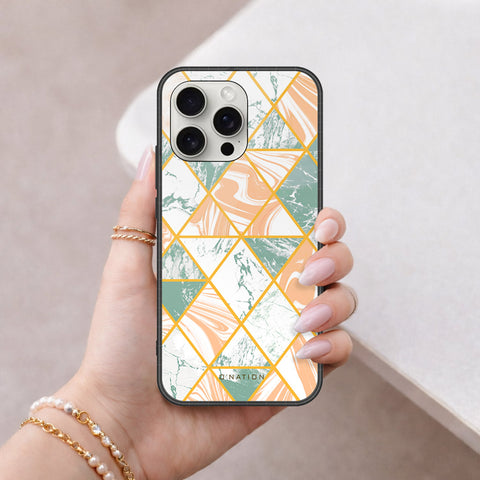 iPhone 16 Pro - O'Nation Shades of Marble Series - HQ Ultra Shine Premium Infinity Glass Soft Silicon Borders Case