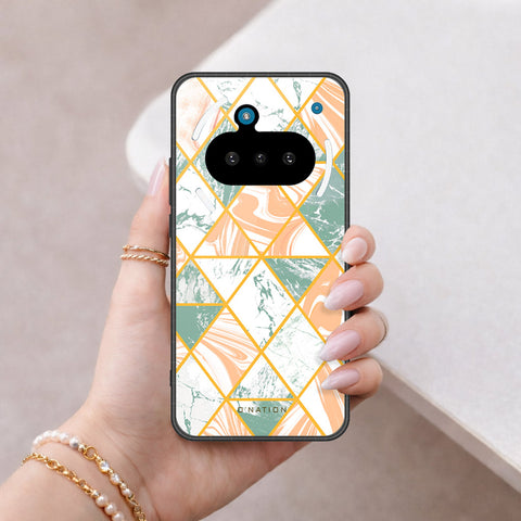 Nothing Phone 3a Cover - O'Nation Shades of Marble Series - HQ Ultra Shine Premium Infinity Glass Soft Silicon Borders Case