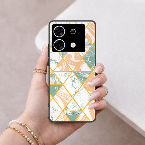Infinix Zero 30 5G Cover - O'Nation Shades of Marble Series - HQ Ultra Shine Premium Infinity Glass Soft Silicon Borders Case