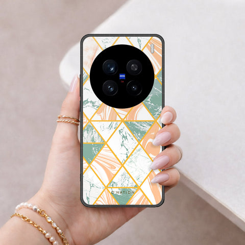 Vivo V7 Plus Cover - O'Nation Shades of Marble Series - HQ Ultra Shine Premium Infinity Glass Soft Silicon Borders Case