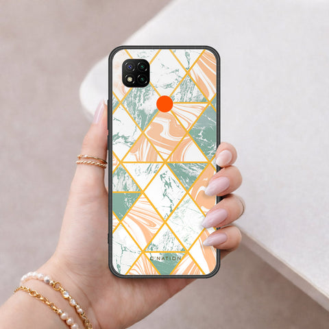 Xiaomi Poco C31 Cover - O'Nation Shades of Marble Series - HQ Ultra Shine Premium Infinity Glass Soft Silicon Borders Case