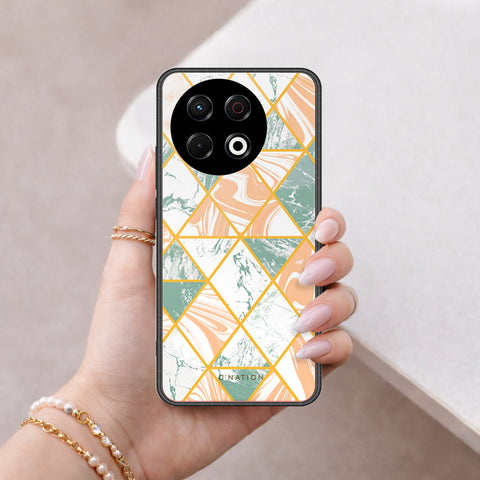 Tecno Spark 30 Pro Cover - O'Nation Shades of Marble Series - HQ Ultra Shine Premium Infinity Glass Soft Silicon Borders Case