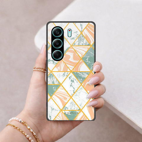 Tecno Camon 40 Pro Cover - O'Nation Shades of Marble Series - HQ Ultra Shine Premium Infinity Glass Soft Silicon Borders Case