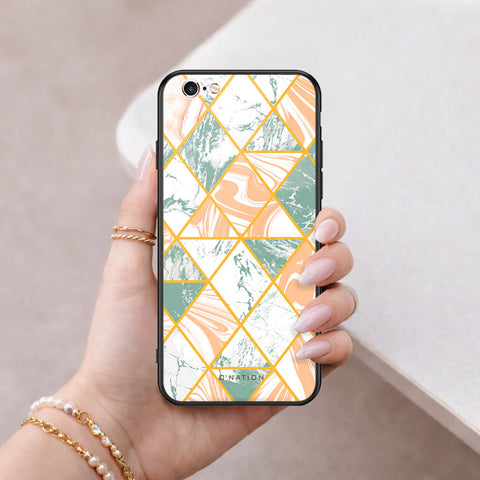 iPhone 6s Plus / 6 Plus Cover - O'Nation Shades of Marble Series - HQ Ultra Shine Premium Infinity Glass Soft Silicon Borders Case