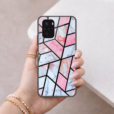 Xiaomi Redmi Note 10 4G Cover - O'Nation Shades of Marble Series - HQ Ultra Shine Premium Infinity Glass Soft Silicon Borders Case