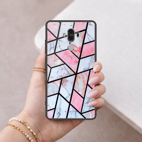 Huawei Mate 9 Cover - O'Nation Shades of Marble Series - HQ Ultra Shine Premium Infinity Glass Soft Silicon Borders Case