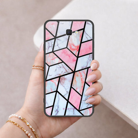 Samsung Galaxy J7 Prime Cover - O'Nation Shades of Marble Series - HQ Ultra Shine Premium Infinity Glass Soft Silicon Borders Case