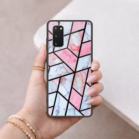 Samsung Galaxy S20 Plus Cover - O'Nation Shades of Marble Series - HQ Ultra Shine Premium Infinity Glass Soft Silicon Borders Case
