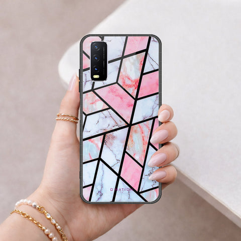 Vivo Y20s Cover - O'Nation Shades of Marble Series - HQ Ultra Shine Premium Infinity Glass Soft Silicon Borders Case