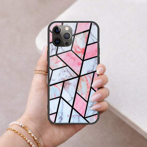 iPhone 12 Pro - O'Nation Shades of Marble Series - HQ Ultra Shine Premium Infinity Glass Soft Silicon Borders Case