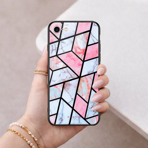 iPhone 8 / 7 - O'Nation Shades of Marble Series - HQ Ultra Shine Premium Infinity Glass Soft Silicon Borders Case