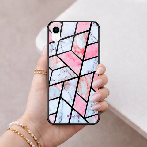 iPhone XR - O'Nation Shades of Marble Series - HQ Ultra Shine Premium Infinity Glass Soft Silicon Borders Case