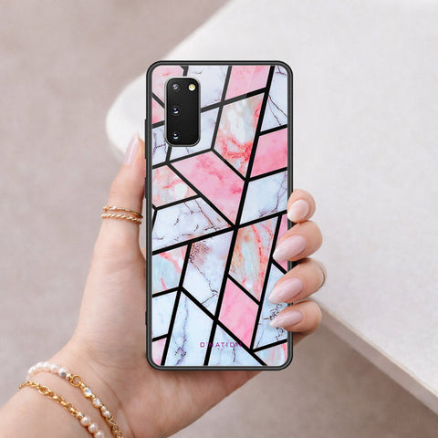 Samsung Galaxy S20 Cover - O'Nation Shades of Marble Series - HQ Ultra Shine Premium Infinity Glass Soft Silicon Borders Case