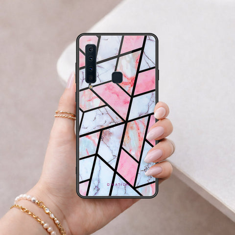 Samsung Galaxy A9s Cover - O'Nation Shades of Marble Series - HQ Ultra Shine Premium Infinity Glass Soft Silicon Borders Case