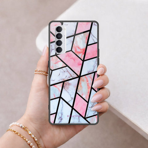 Oppo Reno 4 Pro Cover - O'Nation Shades of Marble Series - HQ Ultra Shine Premium Infinity Glass Soft Silicon Borders Case