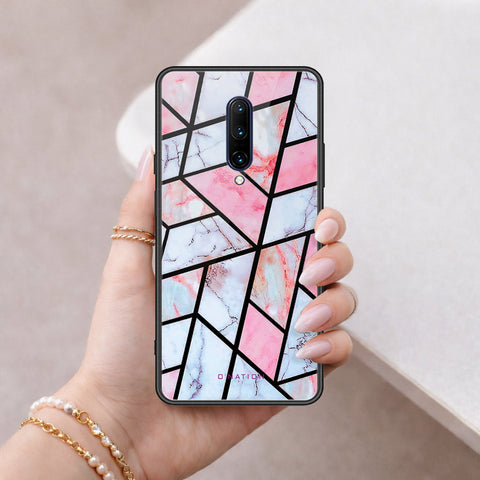 OnePlus 7 Pro Cover - O'Nation Shades of Marble Series - HQ Ultra Shine Premium Infinity Glass Soft Silicon Borders Case