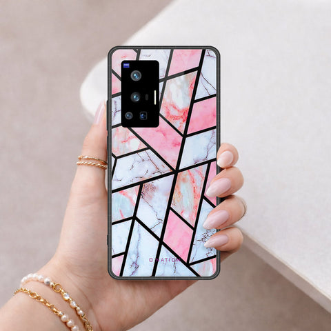 Vivo X70 Pro Cover - O'Nation Shades of Marble Series - HQ Ultra Shine Premium Infinity Glass Soft Silicon Borders Case