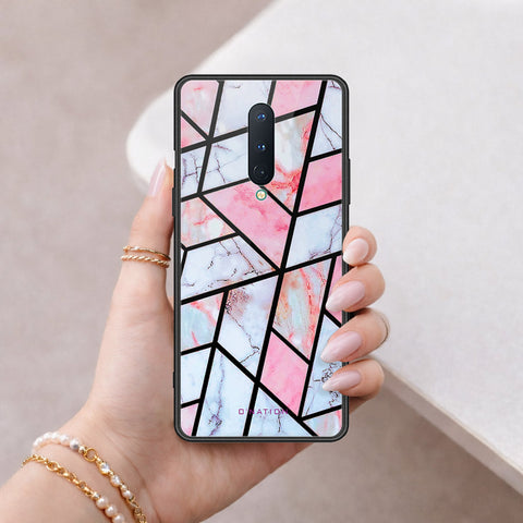 OnePlus 8 Cover - O'Nation Shades of Marble Series - HQ Ultra Shine Premium Infinity Glass Soft Silicon Borders Case