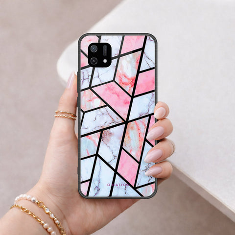 Oppo A16K Cover - O'Nation Shades of Marble Series - HQ Ultra Shine Premium Infinity Glass Soft Silicon Borders Case