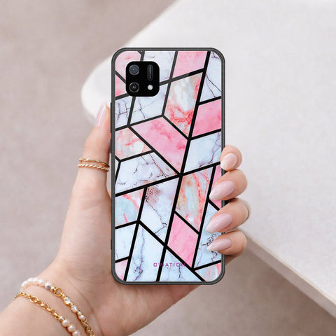 Oppo A16e Cover - O'Nation Shades of Marble Series - HQ Ultra Shine Premium Infinity Glass Soft Silicon Borders Case