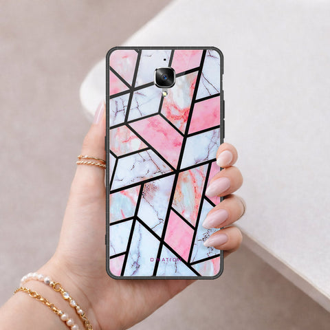 OnePlus 3 Cover - O'Nation Shades of Marble Series - HQ Ultra Shine Premium Infinity Glass Soft Silicon Borders Case