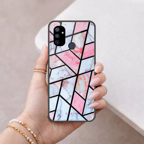 OnePlus Nord N100 Cover - O'Nation Shades of Marble Series - HQ Ultra Shine Premium Infinity Glass Soft Silicon Borders Case