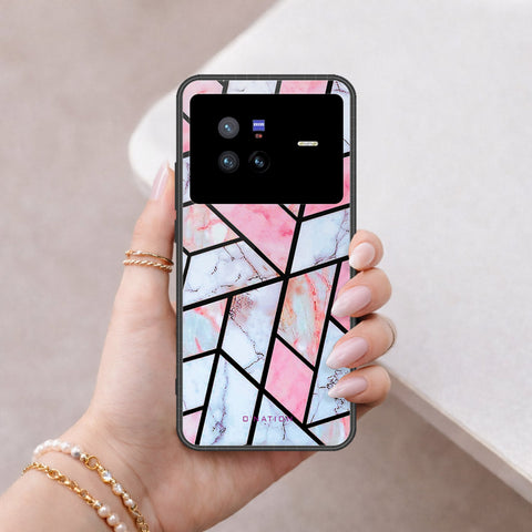 Vivo X80 Cover - O'Nation Shades of Marble Series - HQ Ultra Shine Premium Infinity Glass Soft Silicon Borders Case